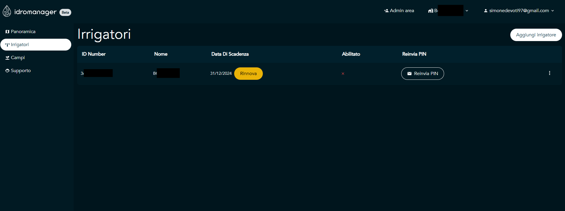 Idromanager screenshot